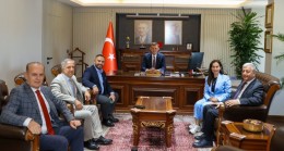 Başkan Vekili Gürzel’den Kaymakam Ürkmezer’e Hayırlı Olsun Ziyareti