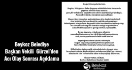 Beykoz Belediyesi’nden Acı Olay Sonrası Açıklama