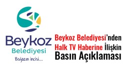 Beykoz Belediyesi’nden Halk TV Haberine İlişkin Basın Açıklaması