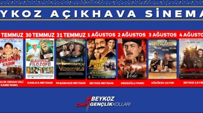 Beykoz’da Akşamları Yazlık Sinema Keyfi