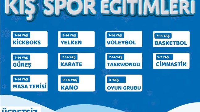 BEYKOZ’DA 11 BRANŞTA “KIŞ SPOR EĞİTİMLERİ” BAŞLIYOR