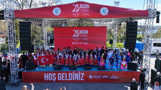 BEYKOZ’DA ÇOCUKLAR BAYRAMIN TADINI DOYASIYA ÇIKARDI