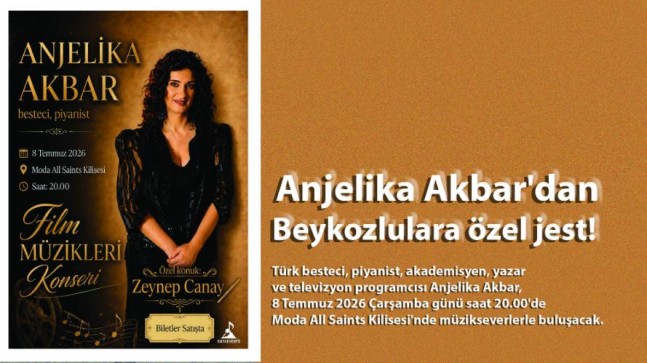 Anjelika Akbar konserine Beykozlulara özel indirim