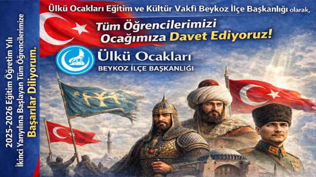 Ülkü Ocakları Beykoz’dan Öğrencilere İkinci Dönem Daveti