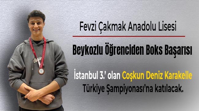 Beykozlu Öğrenciden Boks Başarısı