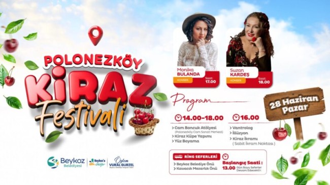 Kirazın Başkenti Polonezköy’de Festival Zamanı