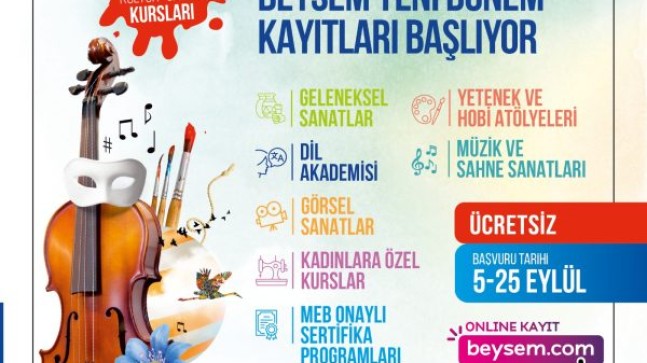 BEYSEM’de YENİ DÖNEM KAYITLARI BAŞLADI