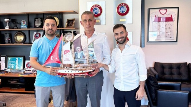 Çeliker kardeşler, TFF Başkanını Ziyaret Etti