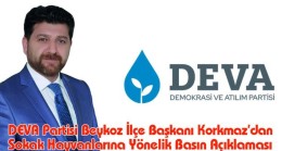 DEVA’dan, Sokak Hayvanlarına Yönelik Basın Açıklaması